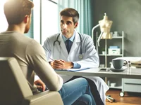 Врач консультирует пациента