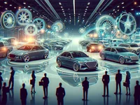 Футуристическая выставка автомобилей