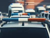 Колонна мигалок экстренных служб