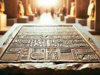 Египетская стела с иероглифами