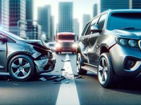 Городское ДТП с мигалками