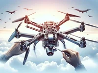 Сборка дрона в облаках