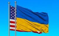 Флаги США и Украины