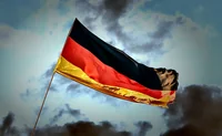 Развевающийся флаг Германии