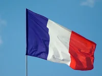 Развевающийся флаг Франции