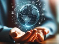 Голографический глобус в ладонях