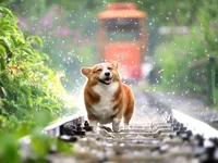 Собака (корги)